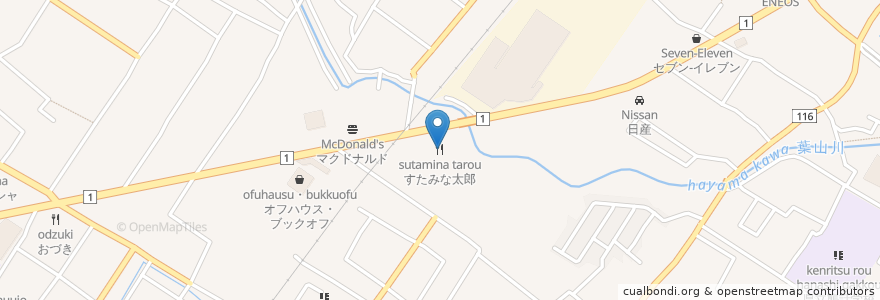 Mapa de ubicacion de すたみな太郎 en Japón, Prefectura De Shiga, 栗東市.