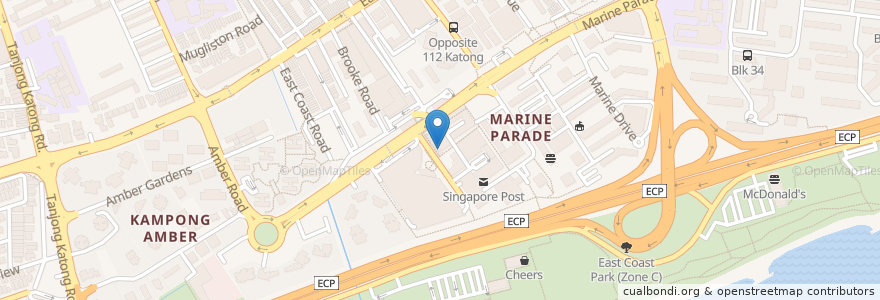 Mapa de ubicacion de Standard Chartered en Singapur, Southeast.