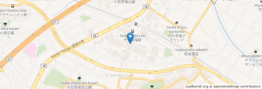 Mapa de ubicacion de ツルハドラッグ en Japon, Préfecture De Kanagawa, 横浜市, 緑区.