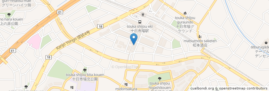 Mapa de ubicacion de 河合塾マナビス en Japan, Kanagawa Prefecture, Yokohama, Midori Ward.