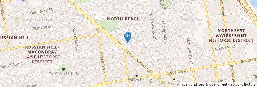 Mapa de ubicacion de Pete's BBQ en United States, California, San Francisco City And County, San Francisco.
