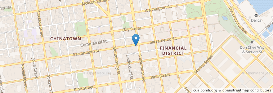 Mapa de ubicacion de Mechanics Bank en United States, California, San Francisco City And County, San Francisco.