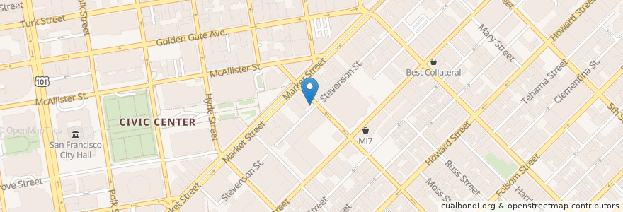 Mapa de ubicacion de Mr. smiths en Amerika Syarikat, California, San Francisco, San Francisco.