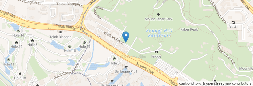 Mapa de ubicacion de Fuel Plus en 新加坡, 西南区.