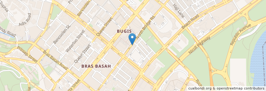 Mapa de ubicacion de Naj Restaurant Bugis en Singapura, Central.