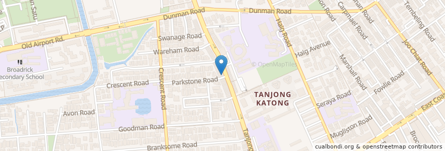 Mapa de ubicacion de Ponggol Nasi Lemak Centre en Singapura, Southeast.