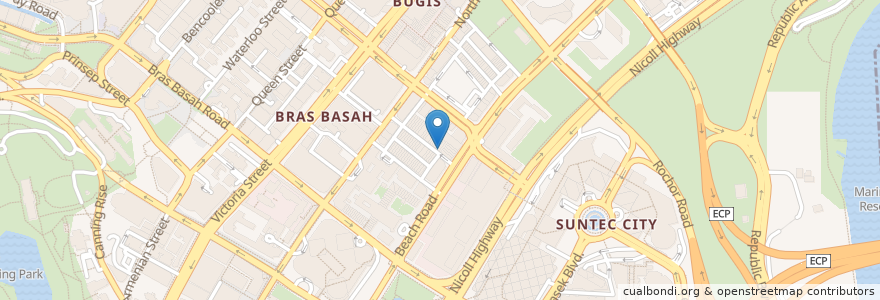 Mapa de ubicacion de Chin Chin Eating House en Singapur, Central.