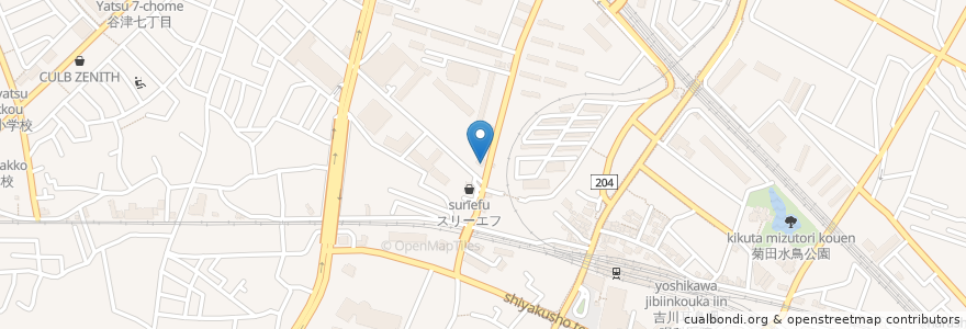 Mapa de ubicacion de アプリコット動物病院 en Jepun, 千葉県, 習志野市.