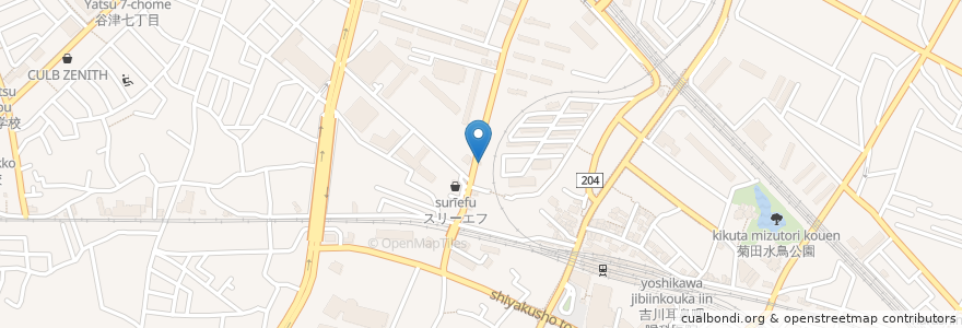 Mapa de ubicacion de ビストロ ポトフ en Japon, Préfecture De Chiba, 習志野市.