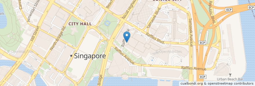 Mapa de ubicacion de Kith en 싱가포르, Central.