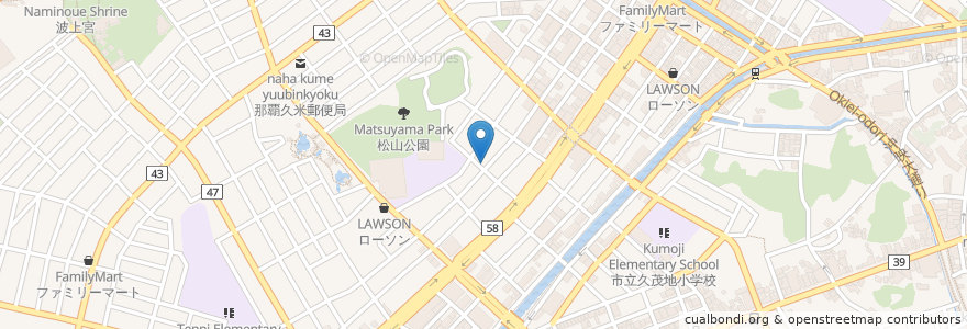 Mapa de ubicacion de 三笠 松山店 en 日本, 沖縄県, 那覇市.