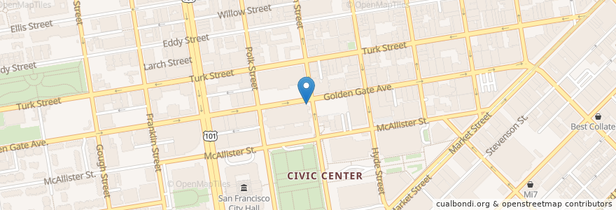 Mapa de ubicacion de The Coffee Smith en Estados Unidos Da América, Califórnia, São Francisco, São Francisco.