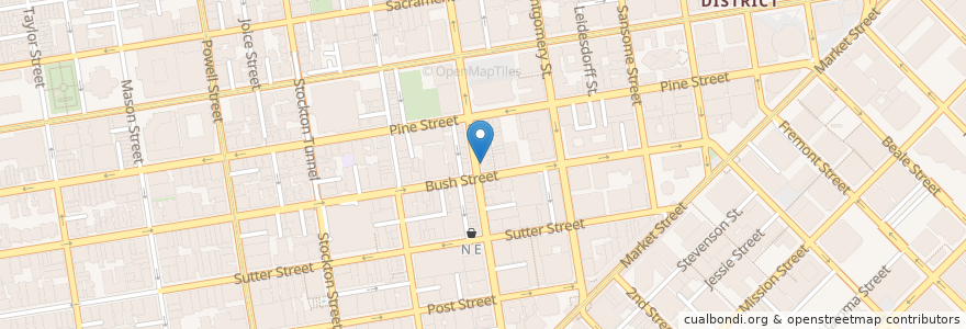 Mapa de ubicacion de International Food Court en 미국, 캘리포니아주, 샌프란시스코, 샌프란시스코.