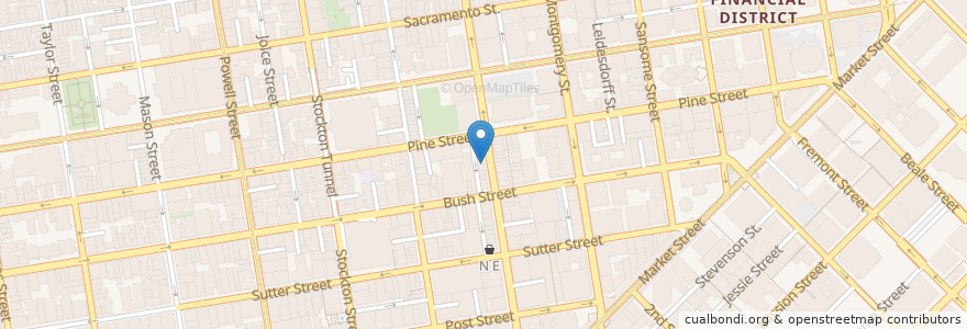 Mapa de ubicacion de Foundation Cafe en アメリカ合衆国, カリフォルニア州, サンフランシスコ, San Francisco.