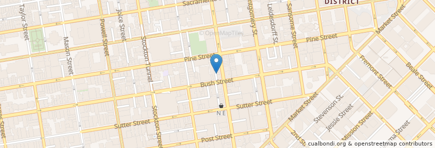 Mapa de ubicacion de Banana House en アメリカ合衆国, カリフォルニア州, サンフランシスコ, San Francisco.