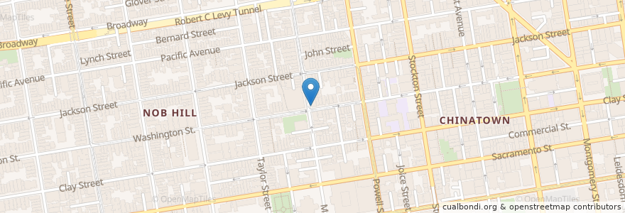 Mapa de ubicacion de Gallery Cafe en United States, California, San Francisco, San Francisco.
