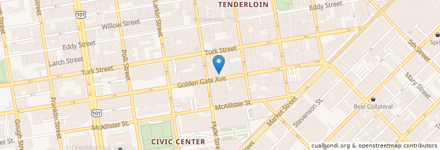 Mapa de ubicacion de Morty's en アメリカ合衆国, カリフォルニア州, サンフランシスコ, San Francisco.
