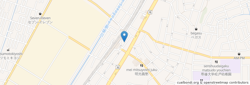 Mapa de ubicacion de 八剣伝 en Japonya, 千葉県, 松戸市.