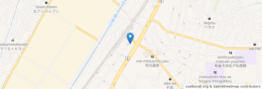Mapa de ubicacion de はなの舞 en Japan, Chiba Prefecture, Matsudo.