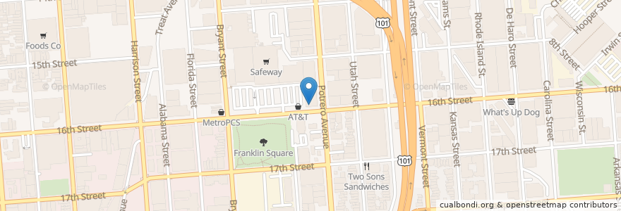 Mapa de ubicacion de Boston Market en United States, California, San Francisco City And County, San Francisco.