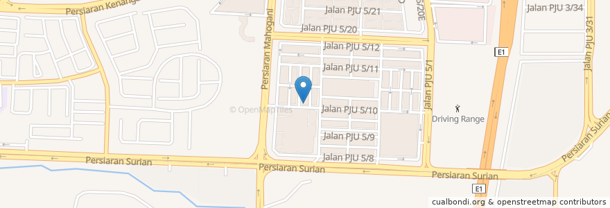 Mapa de ubicacion de Nasi Kandar Padang Kota en مالزی, سلانگور, Petaling Jaya.