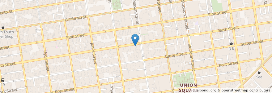 Mapa de ubicacion de Tasmin's Cafe en United States, California, San Francisco City And County, San Francisco.