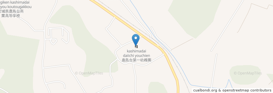 Mapa de ubicacion de 鹿島台第一幼稚園 en Japan, Miyagi Prefecture, Osaki.