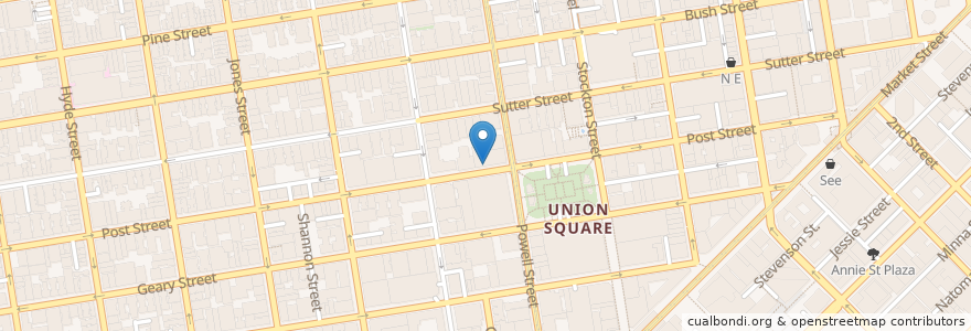 Mapa de ubicacion de Chase en United States, California, San Francisco City And County, San Francisco.
