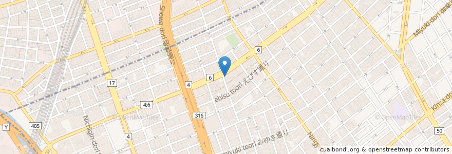 Mapa de ubicacion de 小伝馬町餃子 en Japan, Tokio, 千代田区, 中央区.