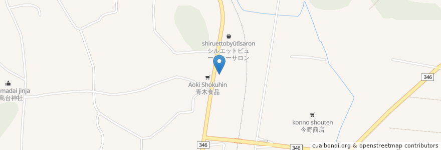 Mapa de ubicacion de エネオス en 日本, 宮城県, 大崎市.