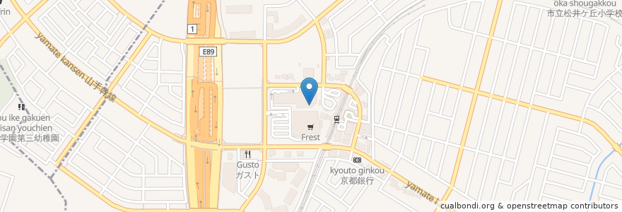 Mapa de ubicacion de メランジェ ドゥ シュハリ en 日本, 京都府, 京田辺市.