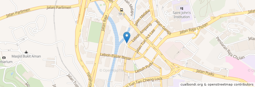 Mapa de ubicacion de HSBC Benteng en マレーシア, セランゴール, クアラルンプール.