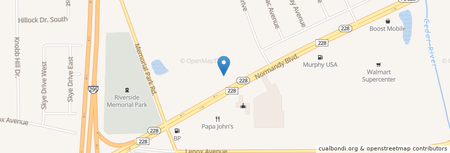 Mapa de ubicacion de Sonic en 미국, 플로리다주, Duval County, 잭슨빌.