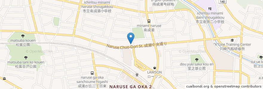 Mapa de ubicacion de JA町田市成瀬駅前支店 en اليابان, 東京都, 町田市.