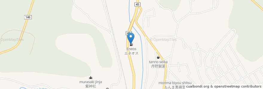 Mapa de ubicacion de エネオス en ژاپن, 宮城県, 宮城郡, 松島町.