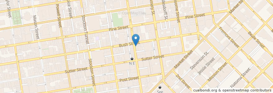 Mapa de ubicacion de Topsy's Bar en United States, California, San Francisco, San Francisco.