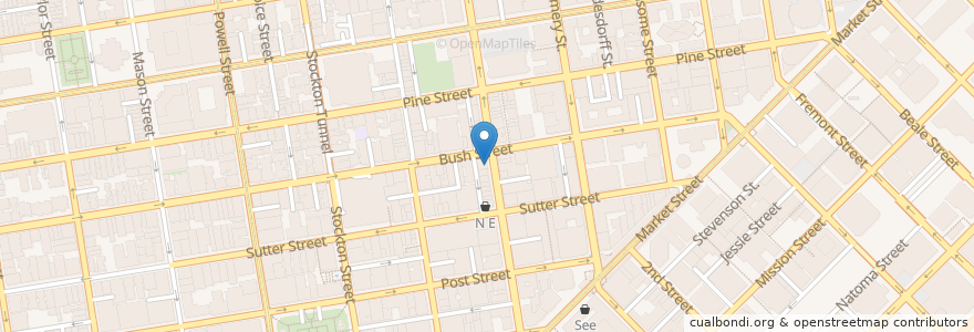 Mapa de ubicacion de SF Wraps en Verenigde Staten, Californië, San Francisco, San Francisco.