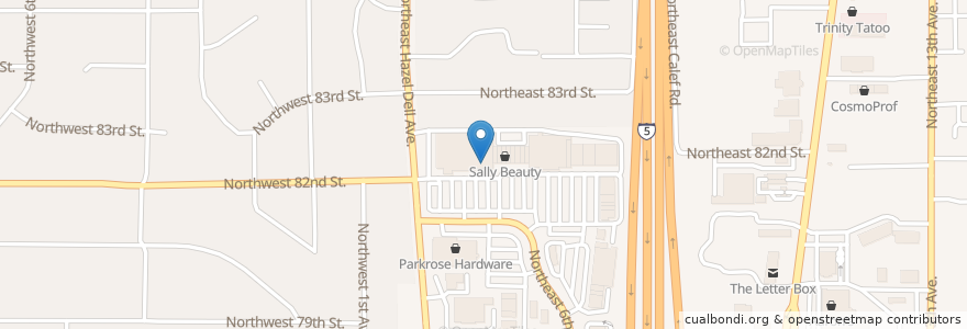Mapa de ubicacion de Safeway en 미국, 워싱턴, Clark County, Hazel Dell.