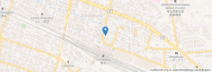 Mapa de ubicacion de 国際ハイヤー en Japan, 埼玉県, 熊谷市.