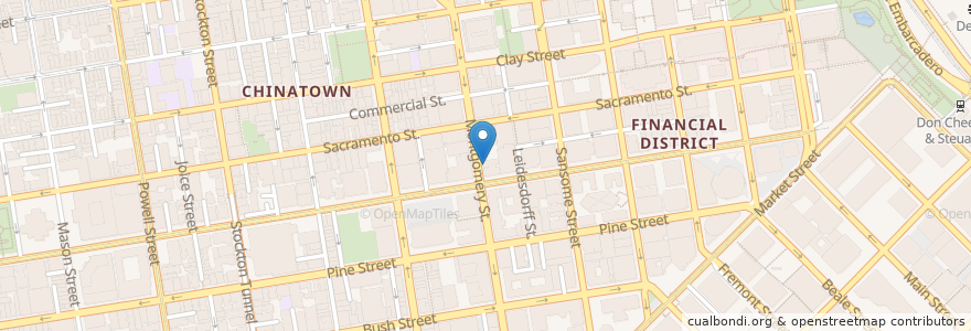 Mapa de ubicacion de Subway en 美利坚合众国/美利堅合眾國, 加利福尼亚州/加利福尼亞州, 旧金山市县/三藩市市縣/舊金山市郡, 旧金山.