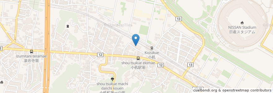 Mapa de ubicacion de 横浜市城郷小机地区センター[2F] en Japonya, 神奈川県, 横浜市, 港北区.