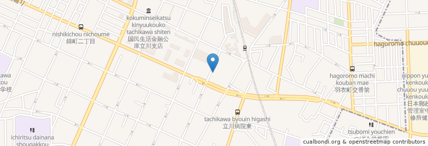 Mapa de ubicacion de 立川病院 南病棟 en 日本, 東京都, 立川市.