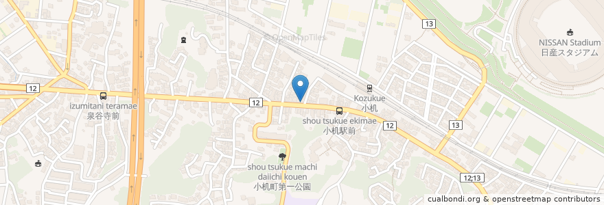Mapa de ubicacion de ふじみ en Japan, Präfektur Kanagawa, Yokohama, 港北区.