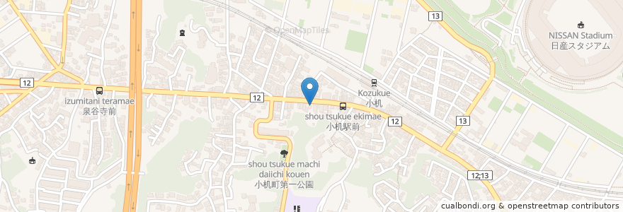 Mapa de ubicacion de 小机歯科医院 en Jepun, 神奈川県, 横浜市, 港北区.