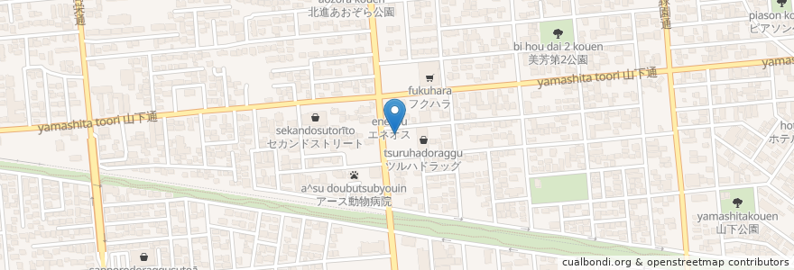 Mapa de ubicacion de 大戸屋 en 日本, 北海道, オホーツク総合振興局, 北見市.