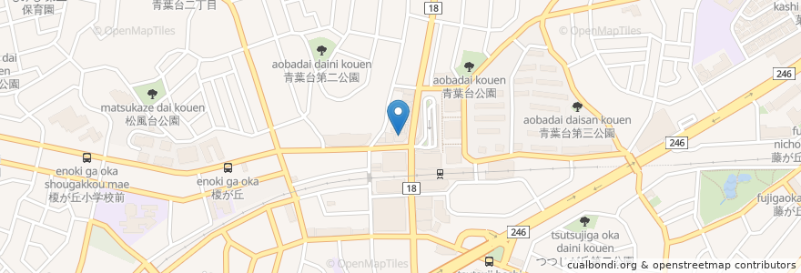 Mapa de ubicacion de 大橋歯科医院 en Japon, Préfecture De Kanagawa, 横浜市, 青葉区.