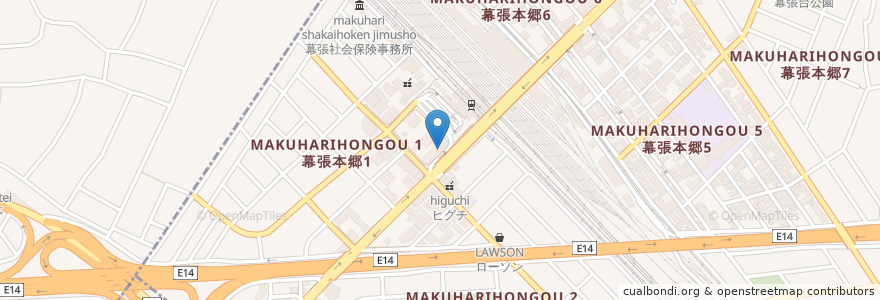 Mapa de ubicacion de ニコニコレンタカー en Japón, Prefectura De Chiba, Narashino, 花見川区.