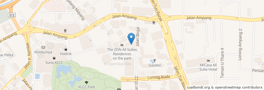 Mapa de ubicacion de Fuego Troika Sky Dining en 马来西亚, 雪兰莪州, 吉隆坡.
