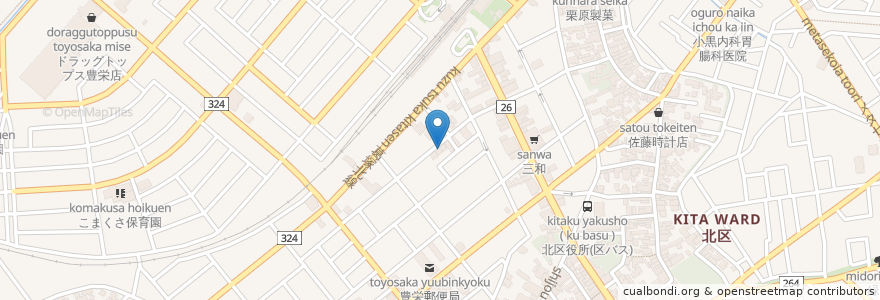 Mapa de ubicacion de 酒処 ふれあい en Япония, Ниигата, 新潟市, 北区.