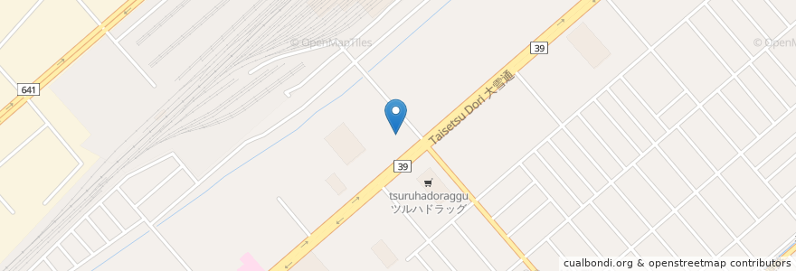 Mapa de ubicacion de マクドナルド en 日本, 北海道, 上川総合振興局, 旭川市.